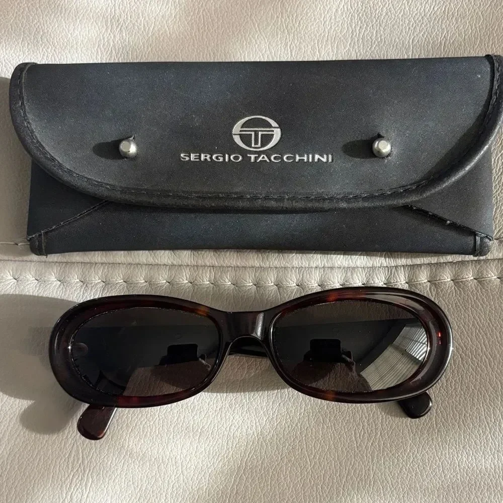 Sergio Tacchini Vintage Mini Black Sunglasses
